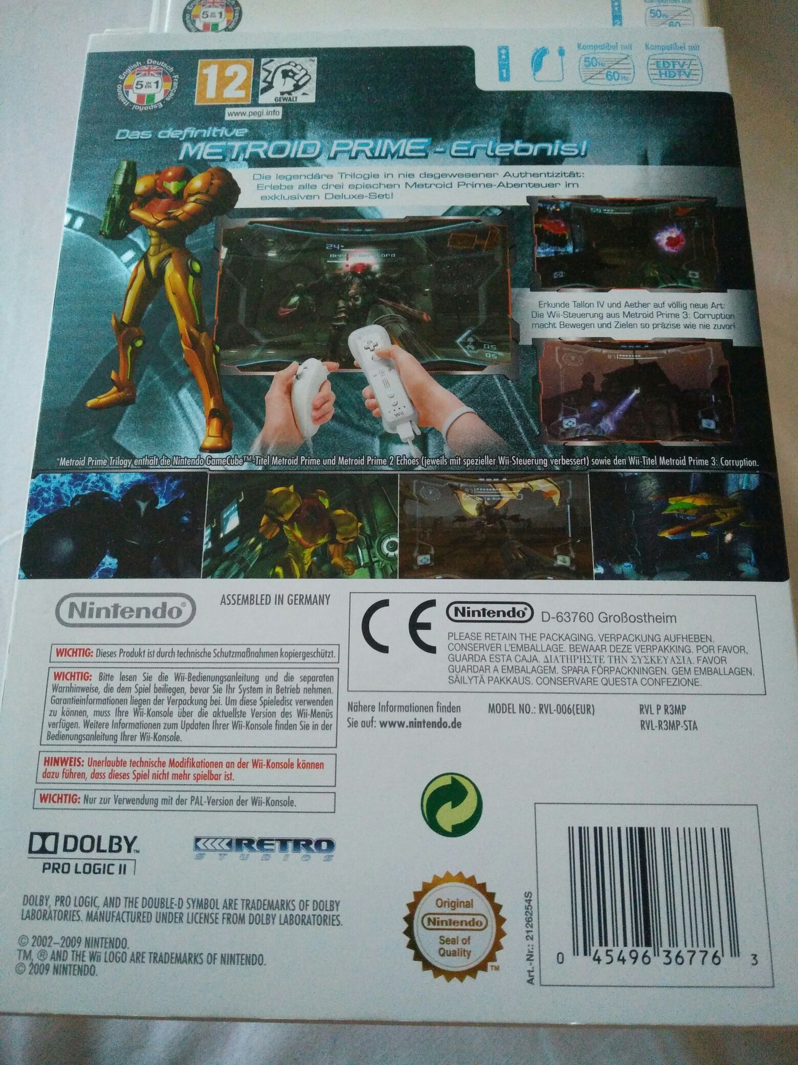 Metroid Prime Trilogy - Nintendo Wii (Nintendo - 1) video game collectible [Barcode 045496367763] - Main Image 2