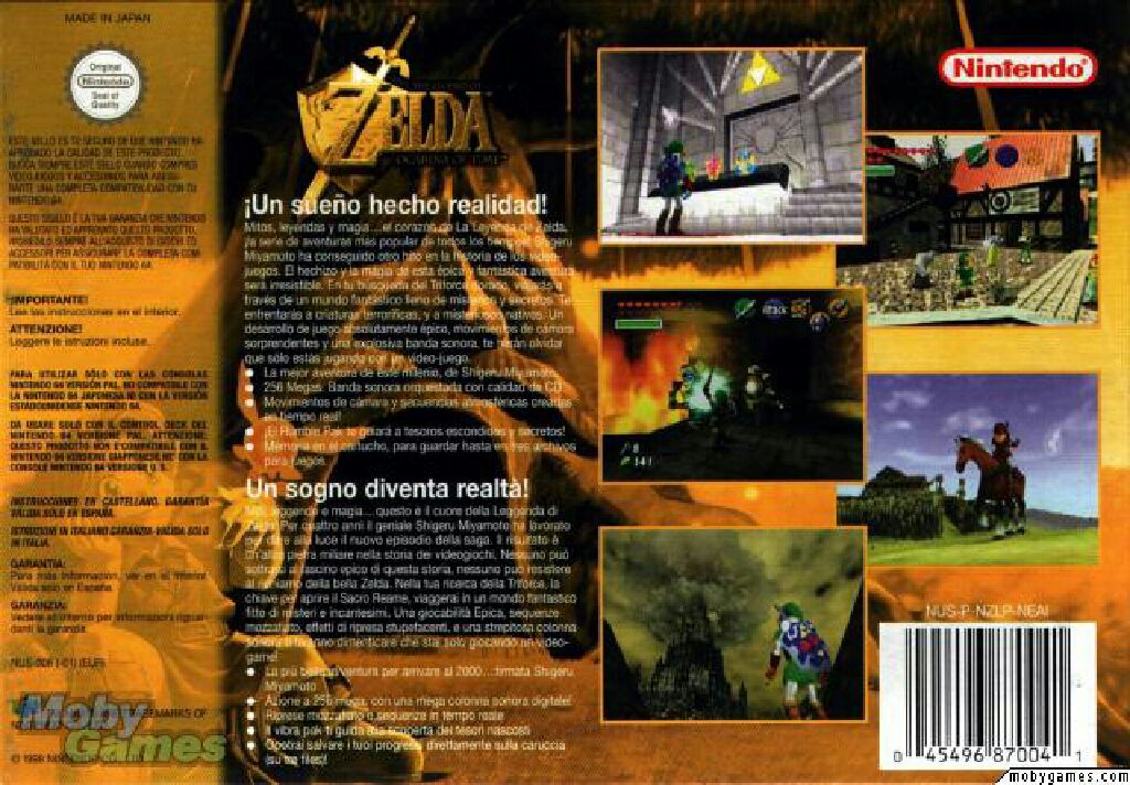 The Legend of Zelda: Ocarina of Time - Nintendo 64 (N64) (Nintendo - 1) video game collectible - Main Image 2
