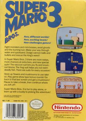 Super Mario Bros. 3 - Nintendo Entertainment System (NES) video game collectible - Main Image 2