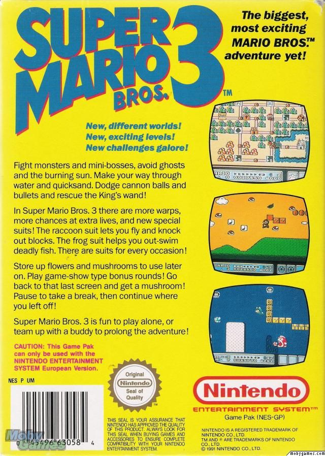 Super Mario Bros. 3 - Nintendo Wii U Virtual Console (Nintendo) video game collectible - Main Image 2