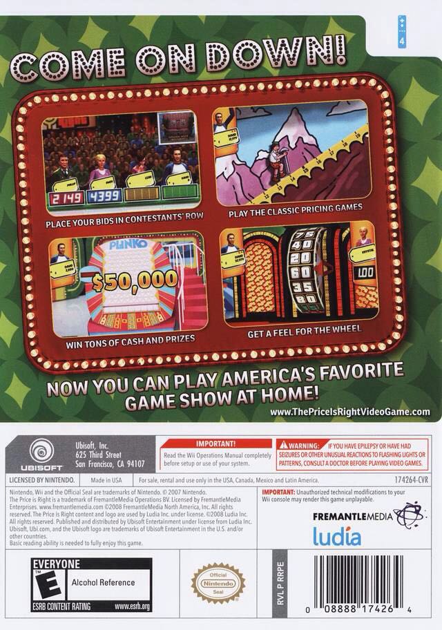 The Price Is Right - Nintendo Wii video game collectible - Main Image 2