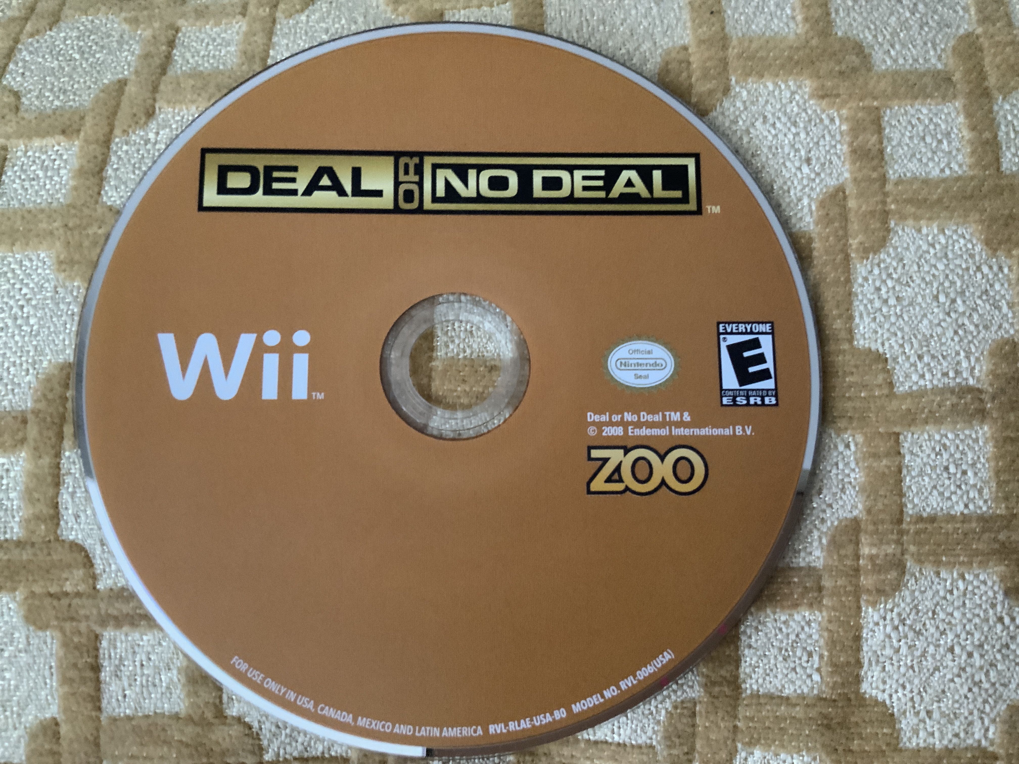 Deal or No Deal - Nintendo Wii (Zoo Publishing Inc. - 4) video game collectible [Barcode 802068101381] - Main Image 3