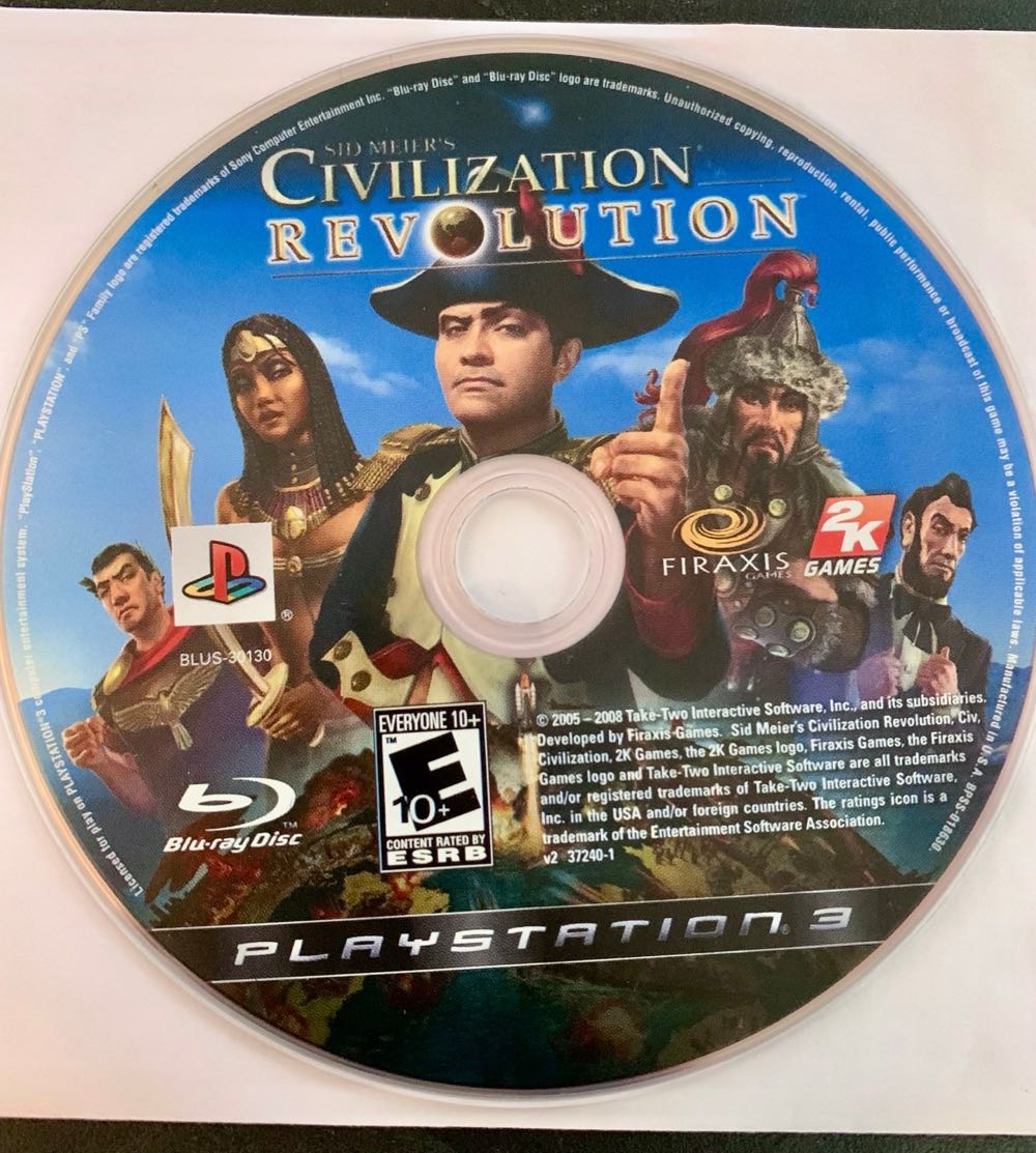 Civilization Revolution - Sony PlayStation 3 (PS3) (2K Games - 1) video game collectible [Barcode 710425372407] - Main Image 3