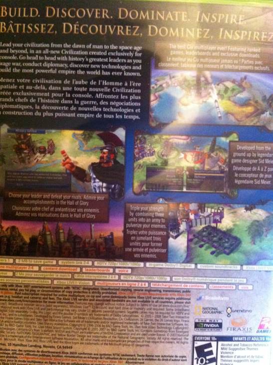 Civilization Revolution - Microsoft Xbox 360 (2K Games) video game collectible - Main Image 2