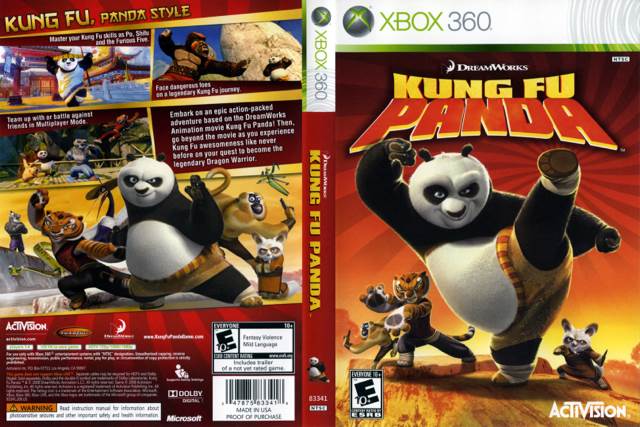 Kung Fu Panda - Microsoft Xbox 360 (Activision - 4 Players) video game collectible [Barcode 047875833418] - Main Image 2
