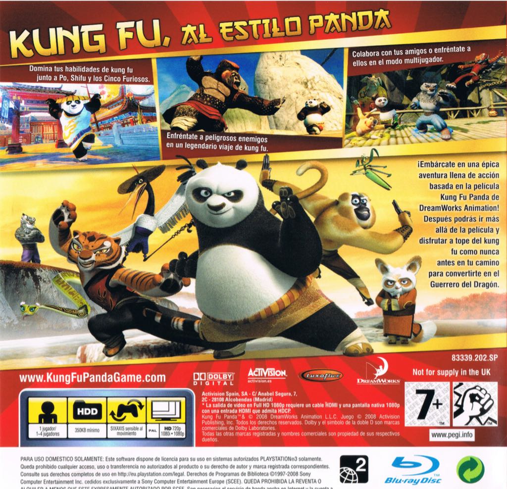 Kung Fu Panda - Nintendo Wii (Activision - 1) video game collectible [Barcode 047875833951] - Main Image 2