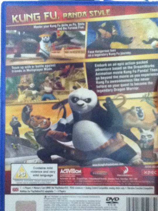 Kung Fu Panda - Sony PlayStation 2 (PS2) (1-4) video game collectible [Barcode 5030917054839] - Main Image 2