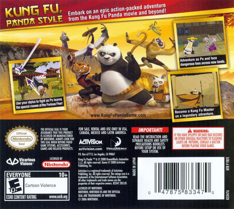 Kung Fu Panda - Nintendo DS (Vicarious Visions) video game collectible - Main Image 2