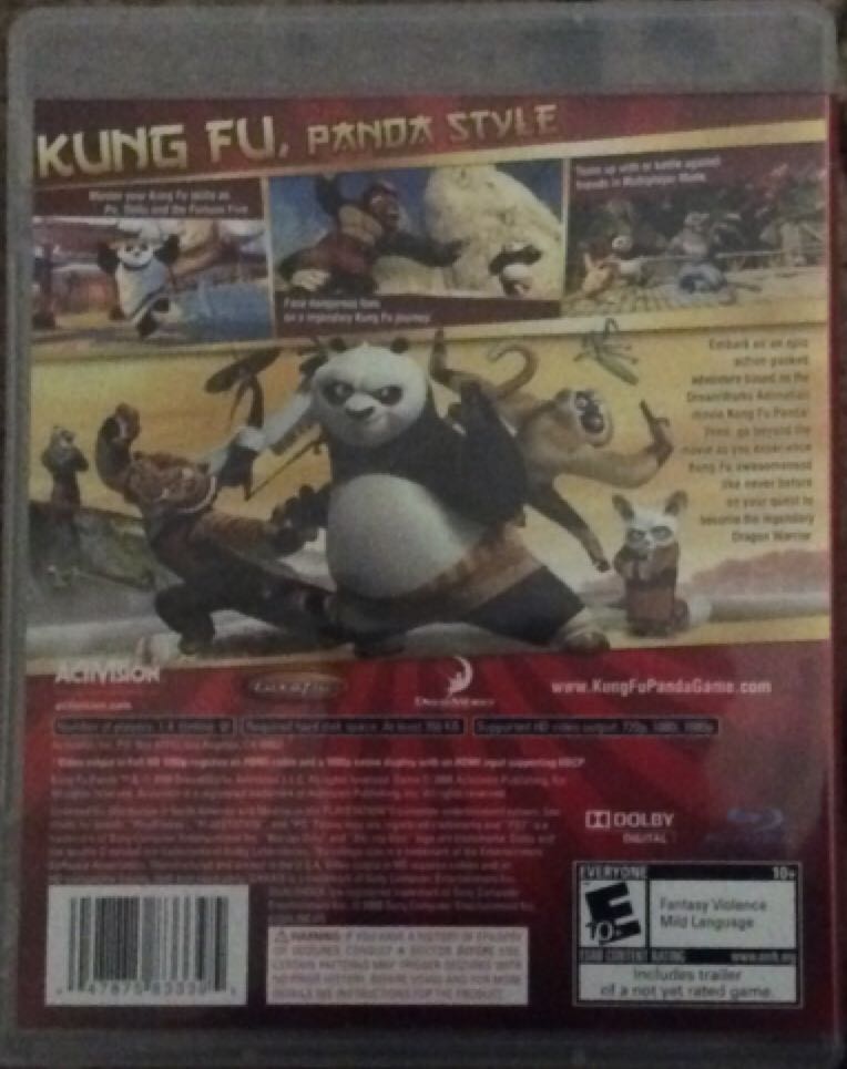 Kung Fu Panda - Sony PlayStation 3 (PS3) (Activision) video game collectible - Main Image 2
