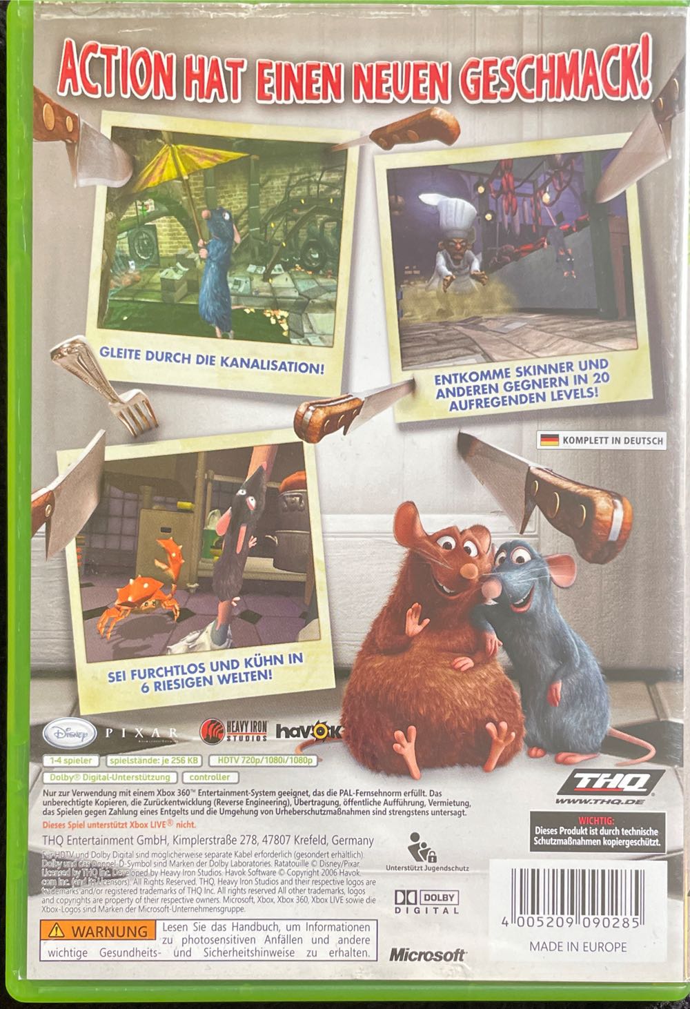 Ratatouille - Microsoft Xbox 360 video game collectible [Barcode 4005209090285] - Main Image 2