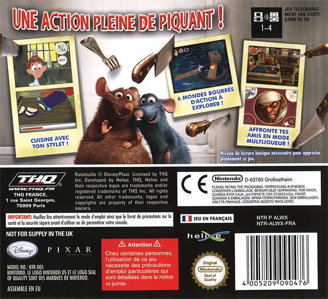 Ratatouille - Nintendo DS (THQ - 1) video game collectible [Barcode 4005209090421] - Main Image 2