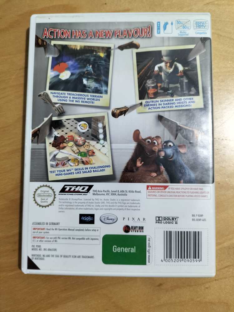 Ratatouille - Nintendo Wii video game collectible [Barcode 4005209090599] - Main Image 2