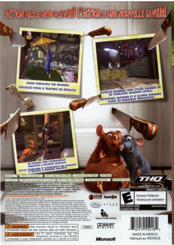 Ratatouille - Microsoft Xbox 360 (1-4) video game collectible [Barcode 4005209091152] - Main Image 2