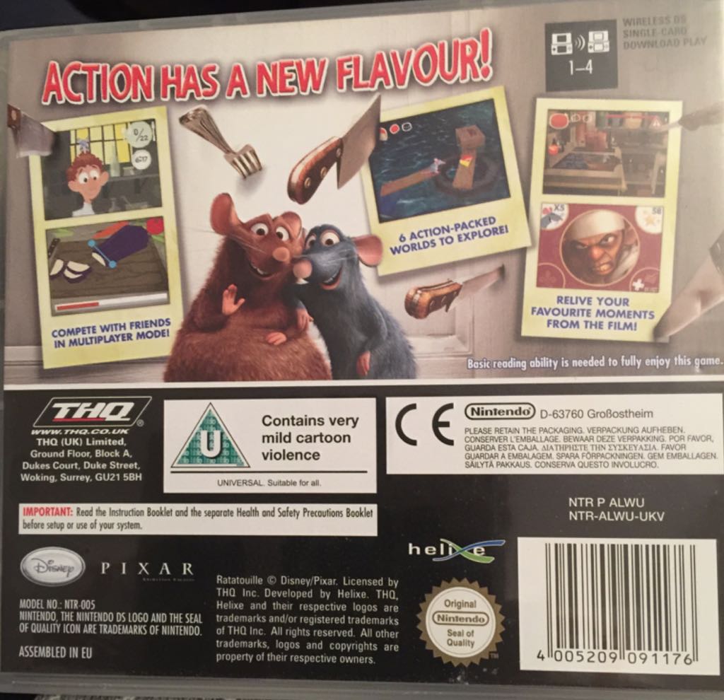 Ratatouille - Nintendo DS (THQ - 1) video game collectible [Barcode 4005209091176] - Main Image 2