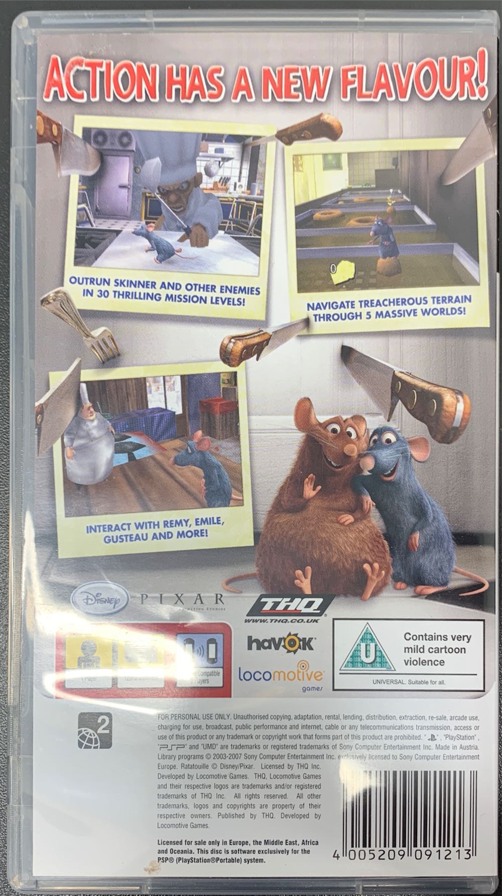 Ratatouille - Sony PlayStation Portable (PSP) (THQ - 2) video game collectible [Barcode 4005209091213] - Main Image 2