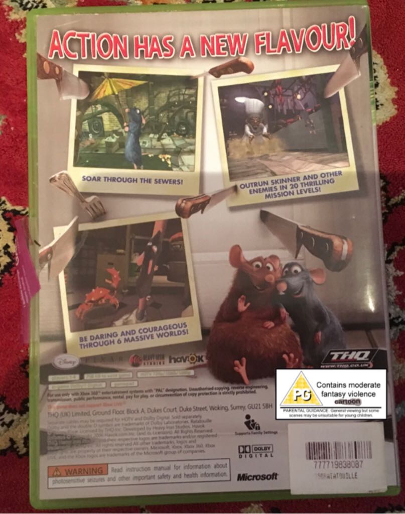 Ratatouille - Microsoft Xbox 360 (Thq Disney Pixar) video game collectible - Main Image 2