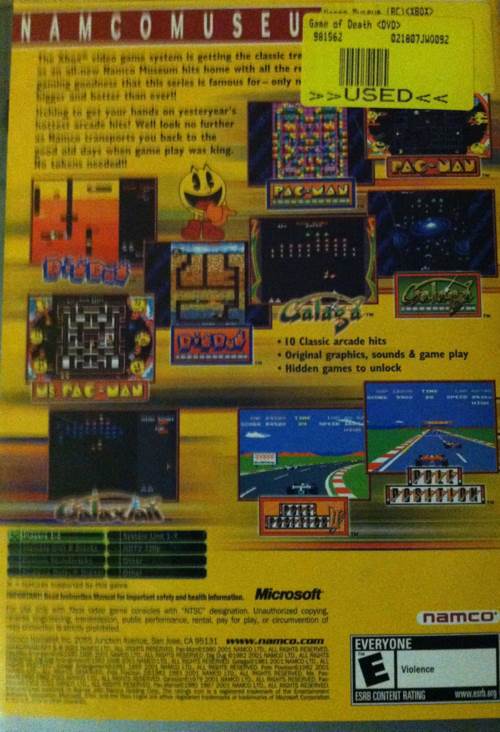 Namco Museum - Microsoft Xbox (Bandai Namco Entertainment - 1) video game collectible [Barcode 5188617087340] - Main Image 2