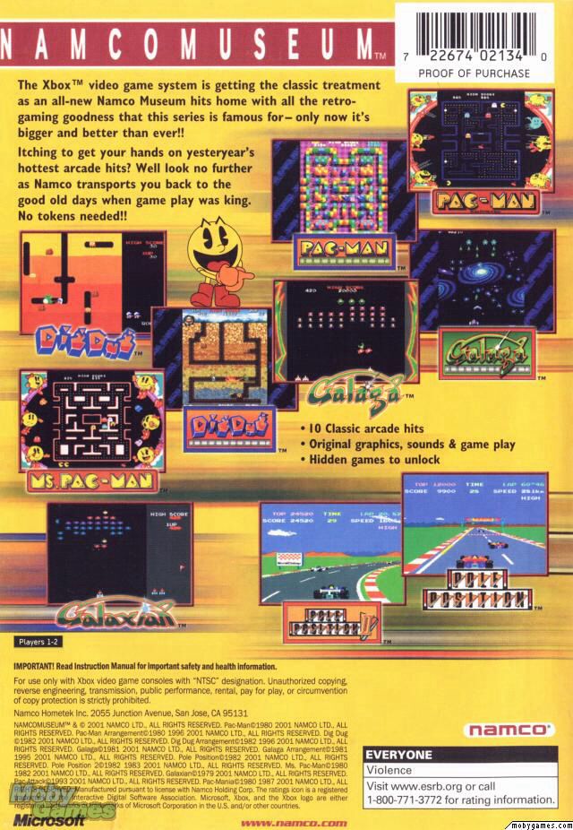 Namco Museum - Microsoft Xbox (Namco) video game collectible - Main Image 2