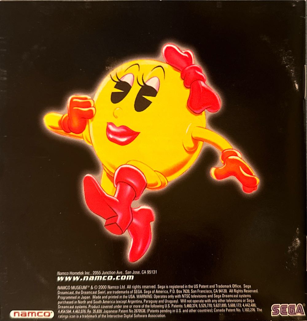 Namco Museum  [no case / disc & book Only] - Sega Dreamcast video game collectible - Main Image 2