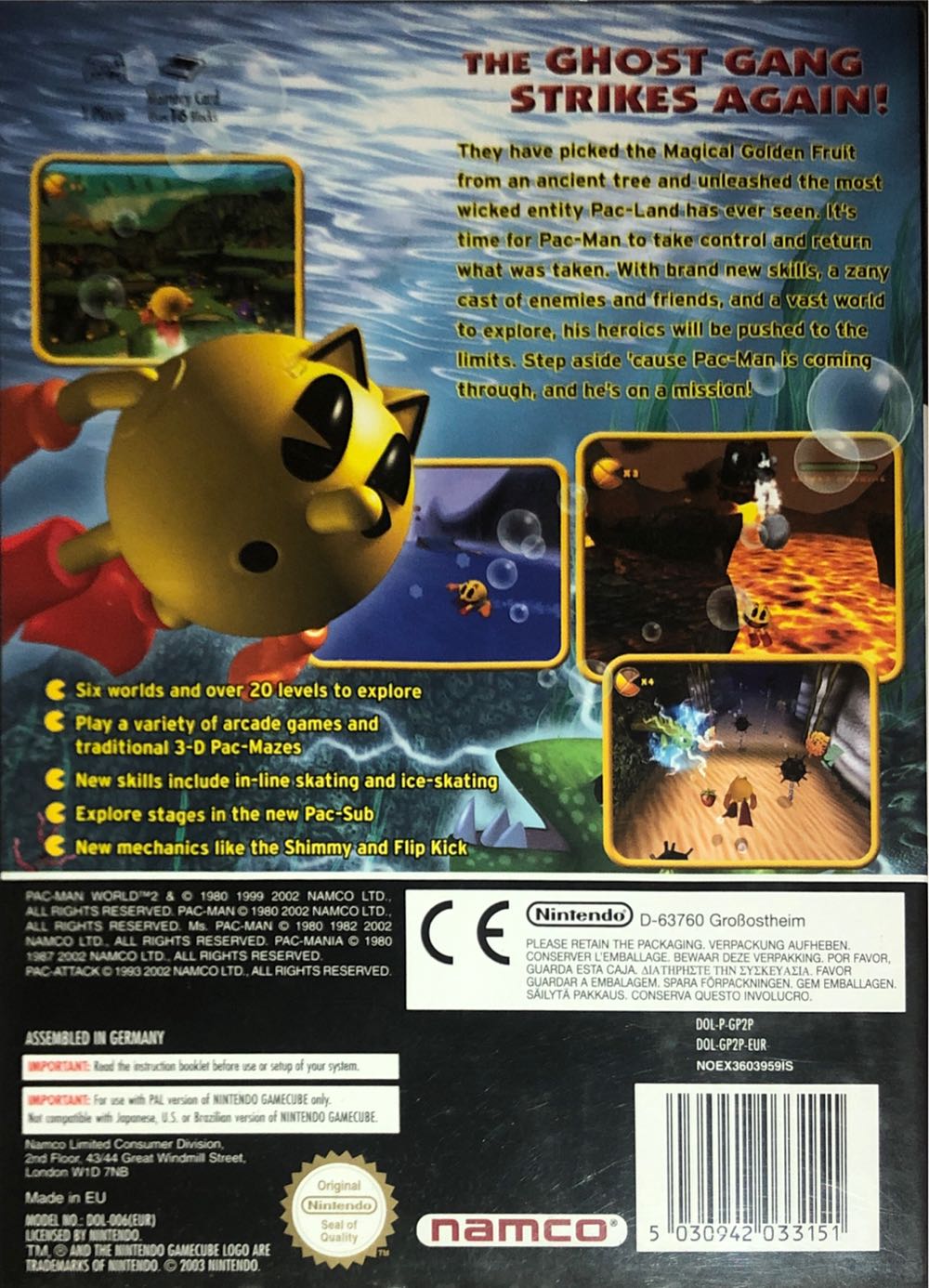 Pac-Man World 2 - Nintendo GameCube video game collectible [Barcode 5030942033151] - Main Image 2