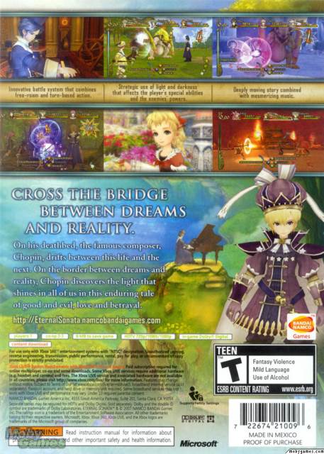 Eternal Sonata - Microsoft Xbox 360 (Boite Et Notice - 1) video game collectible [Barcode 3296580803842] - Main Image 2
