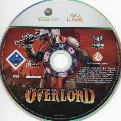 Overlord I - Microsoft Xbox 360 (1) video game collectible [Barcode 5024866332773] - Main Image 2