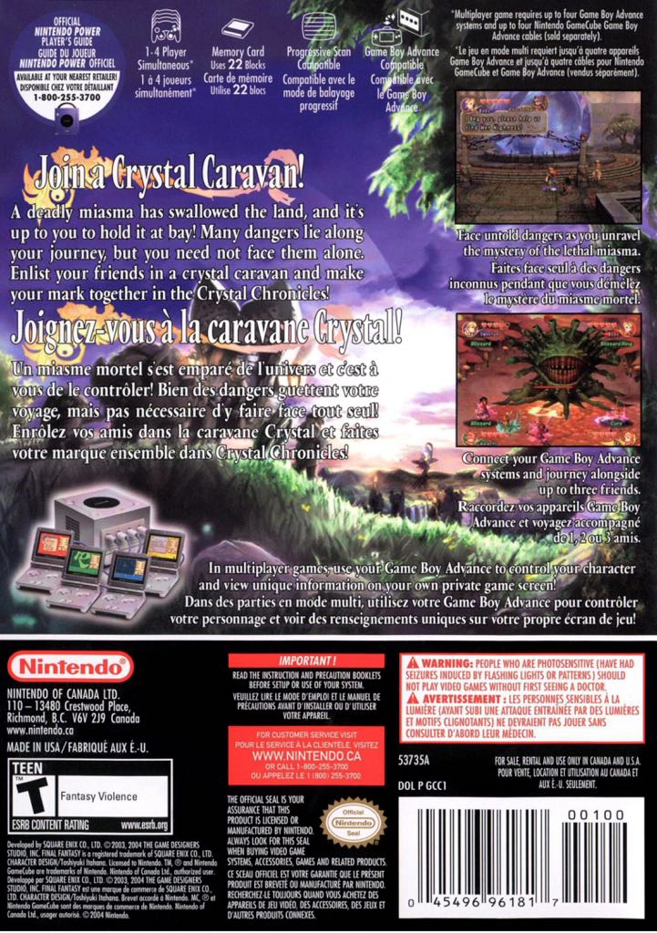 Final Fantasy Crystal Chronicles - Nintendo GameCube (Nintendo - 4) video game collectible [Barcode 045496961800] - Main Image 2