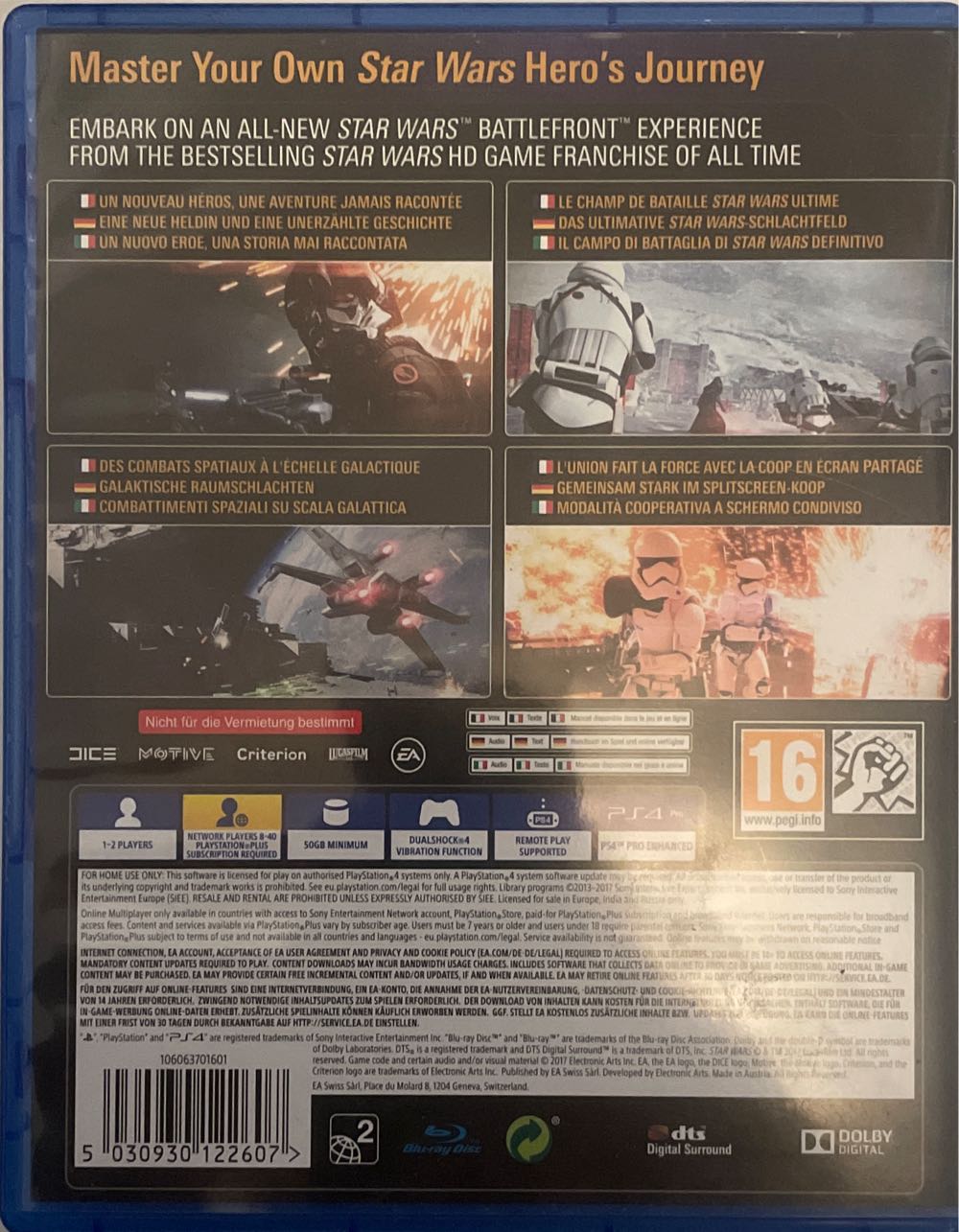 Star Wars Battlefront II - Sony PlayStation 4 (PS4) (Eletronic Arts) video game collectible [Barcode 5030930122607] - Main Image 2