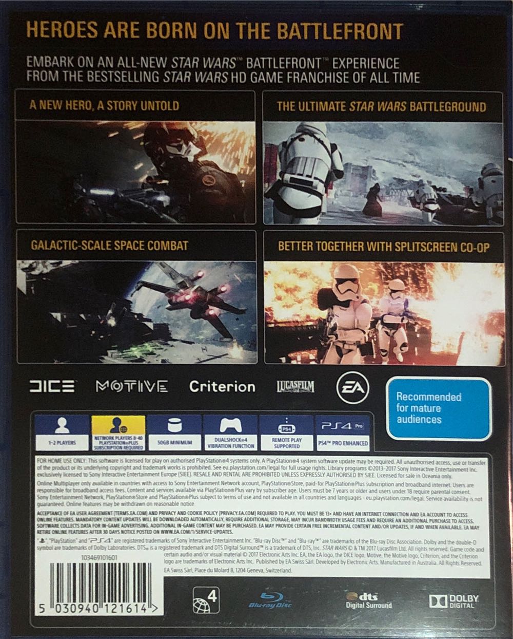 Star Wars Battlefront 2 - Sony PlayStation 4 (PS4) (Electronic Arts) video game collectible [Barcode 5030940121614] - Main Image 2