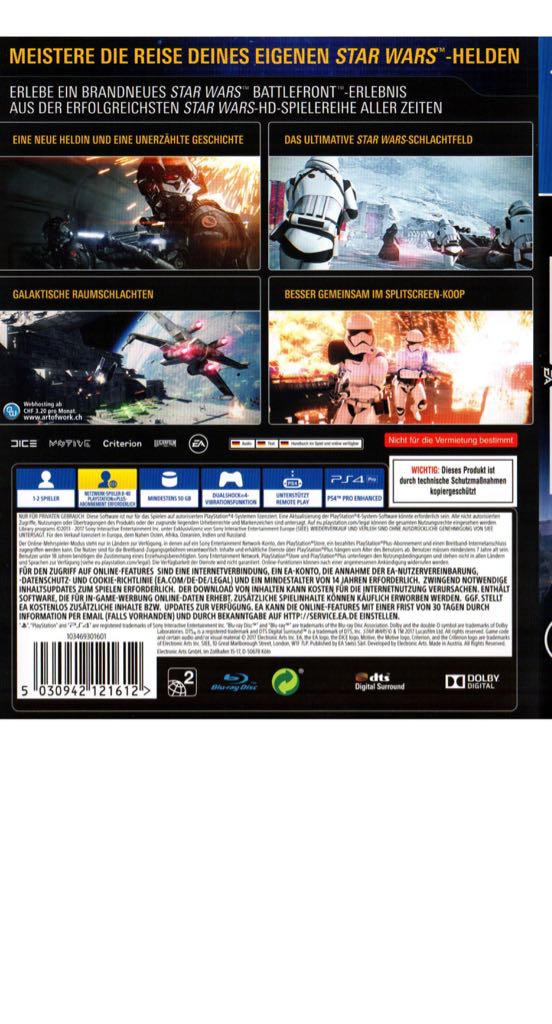Star Wars Battlefront II - Sony PlayStation 4 (PS4) video game collectible - Main Image 2