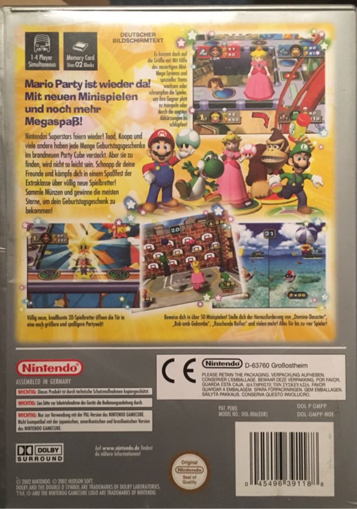 Mario Party 4 - Nintendo GameCube (Nintendo - 1-4) video game collectible [Barcode 045496391188] - Main Image 2