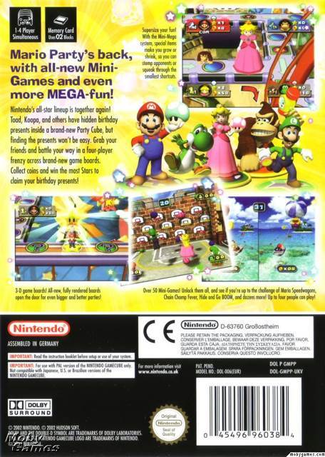 Mario Party 4 - Nintendo GameCube (Nintendo - 4) video game collectible [Barcode 045496960384] - Main Image 2