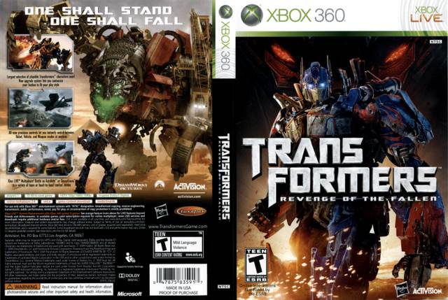 Transformers 2: Revenge of the Fallen X360 32.0 - Microsoft Xbox 360 (Activision - Single) video game collectible [Barcode 047875838178] - Main Image 2