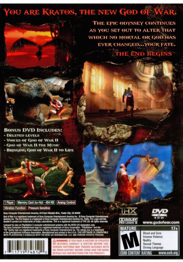 God of War II - Sony PlayStation 3 (PS3) (Sony) video game collectible - Main Image 2