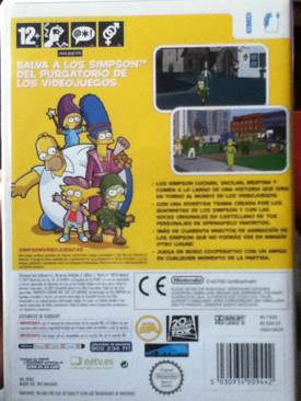 The Simpsons Game - Nintendo Wii video game collectible [Barcode 5030934059442] - Main Image 2