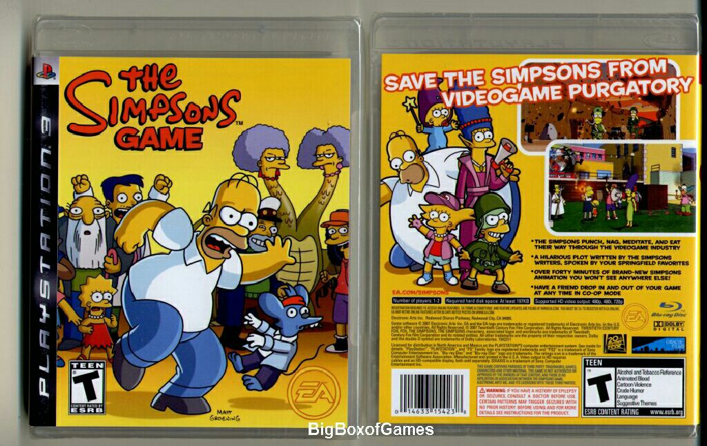 Simpsons Game, The - Sony PlayStation 3 (PS3) ((EA) Electronic Arts - 2) video game collectible [Barcode 5030946059423] - Main Image 2