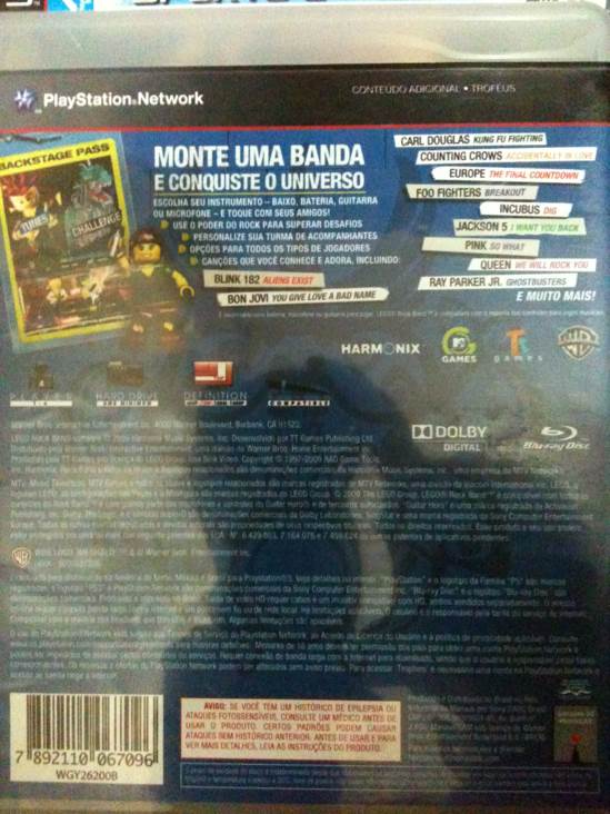 LEGO ROCK BAND - Sony PlayStation 3 (PS3) video game collectible [Barcode 7892110067096] - Main Image 2