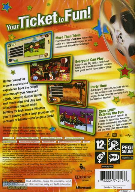 Scene It? Box Office Smash! - Microsoft Xbox 360 (Microsoft Game Studios - Xbox 360) video game collectible [Barcode 882224736985] - Main Image 2
