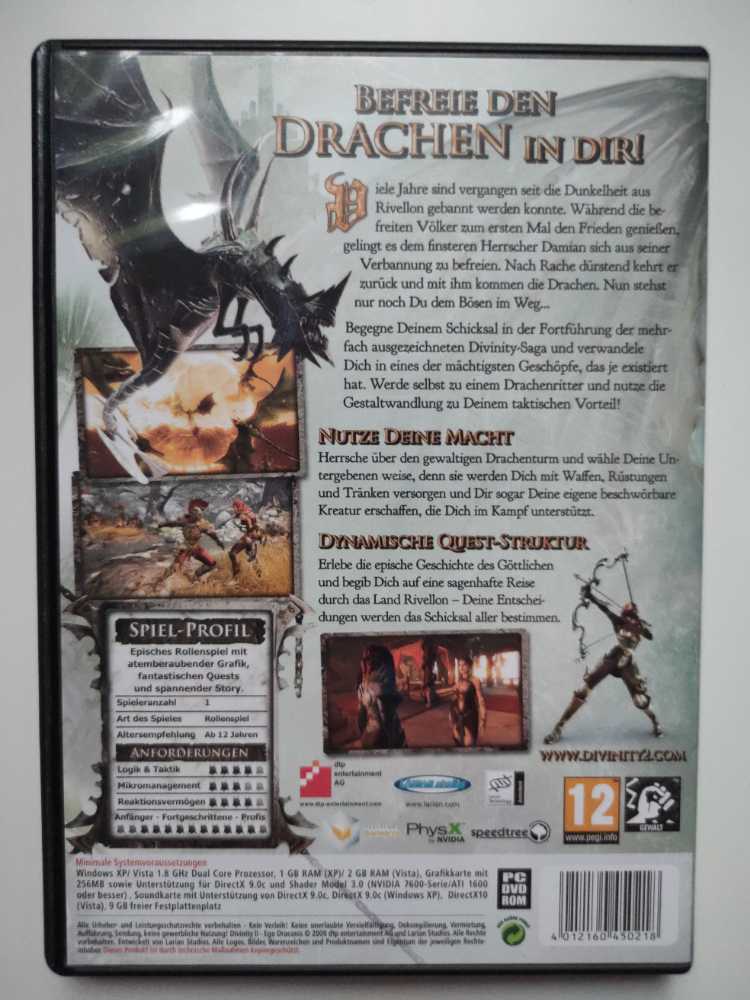 Divinity 2 Ego Draconis - PC video game collectible [Barcode 4012160450218] - Main Image 2