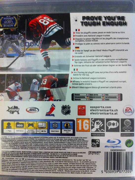 NHL 10 - Sony PlayStation 3 (PS3) (Electronic Arts/EA Games - 7) video game collectible [Barcode 5030939077205] - Main Image 2