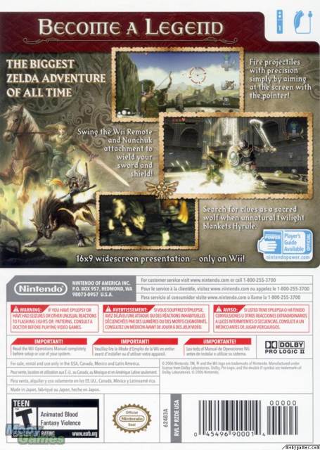 The Legend of Zelda: Twilight Princess - Nintendo Wii (Nintendo - 1) video game collectible [Barcode 045496362386] - Main Image 2