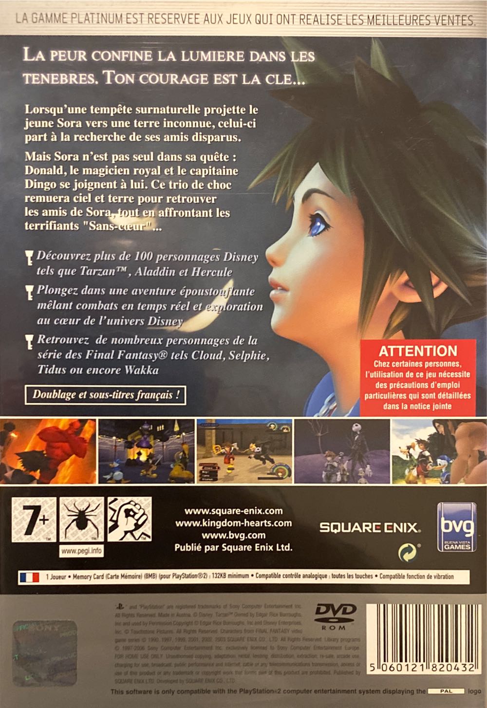 Kingdom Hearts I - Sony PlayStation 2 (PS2) (Square Enix - 1) video game collectible [Barcode 5060121820432] - Main Image 2