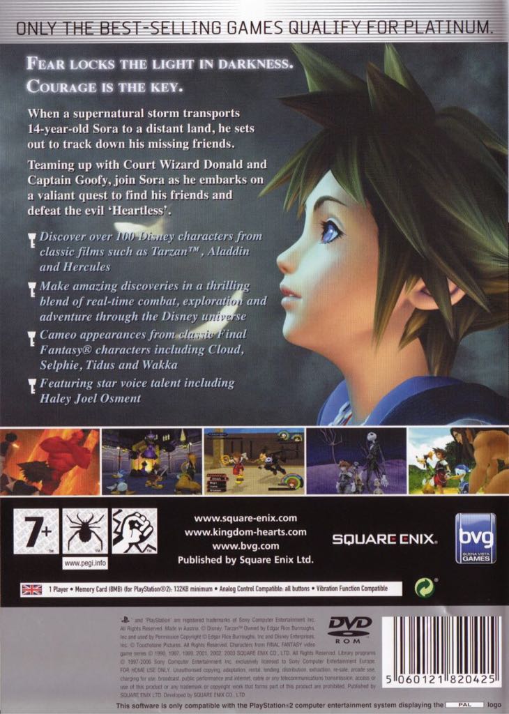 Kingdom Hearts - Sony PlayStation 2 (PS2) (Sony Computer Entertainment - 1) video game collectible [Barcode 711719394723] - Main Image 2