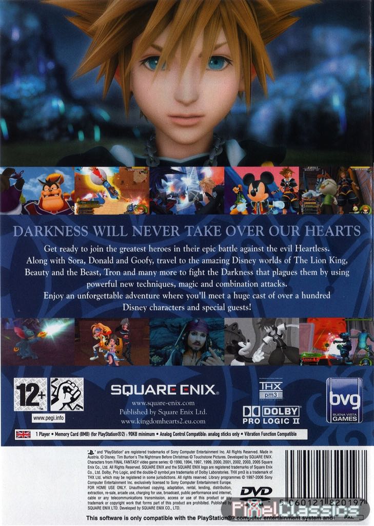 Kingdom Hearts - Sony PlayStation 2 (PS2) (Sony Computer Entertainment - 1) video game collectible [Barcode 711719627715] - Main Image 2