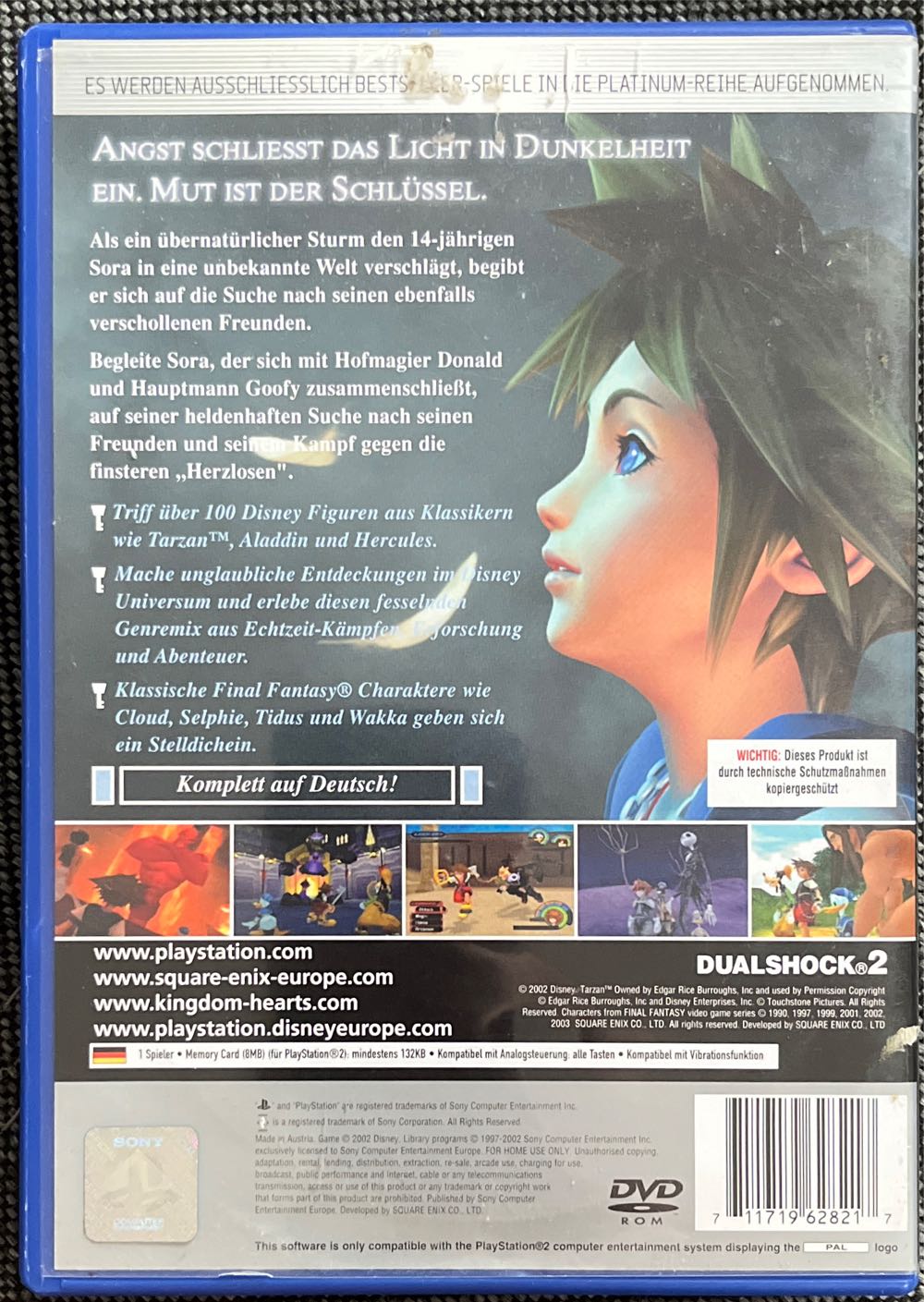 Kingdom Hearts - Sony PlayStation 2 (PS2) (1) video game collectible [Barcode 711719628217] - Main Image 2