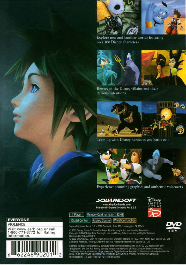 Kingdom Hearts - Sony PlayStation 2 (PS2) (Disney Interactive) video game collectible - Main Image 2