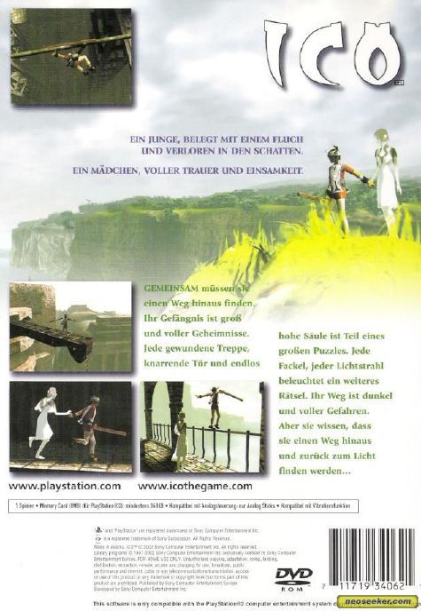 ICO - Sony PlayStation 2 (PS2) (Sony Computer Entertainment - 1) video game collectible [Barcode 711719340423] - Main Image 2