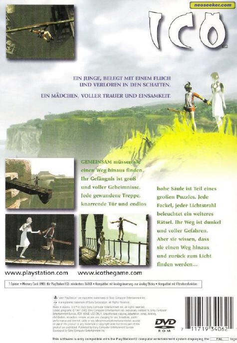 ICO - Sony PlayStation 2 (PS2) (Sony Computer Entertainment - 1) video game collectible [Barcode 711719340720] - Main Image 2