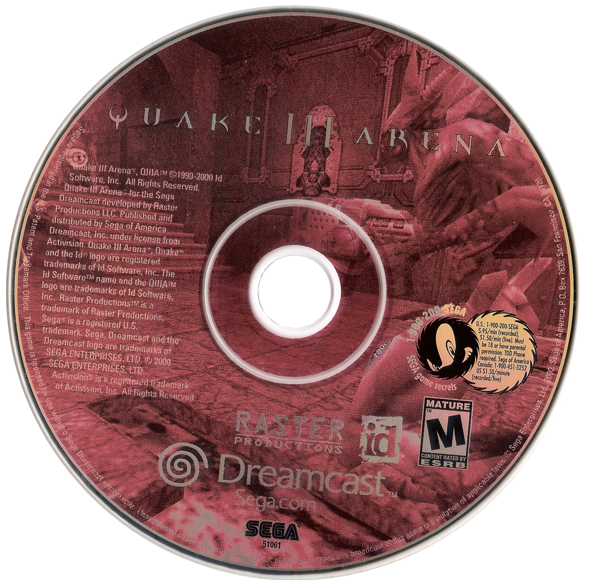 Quake III Arena - Sega Dreamcast (Sega - 1-4) video game collectible [Barcode 010086510614] - Main Image 3