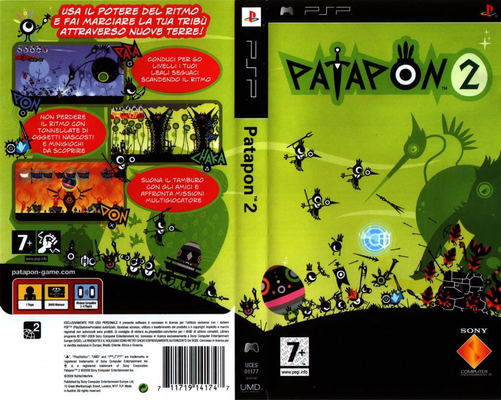 Patapon 2 - Sony PlayStation Portable (PSP) (Sony Computer Entertainment) video game collectible [Barcode 711719133377] - Main Image 2